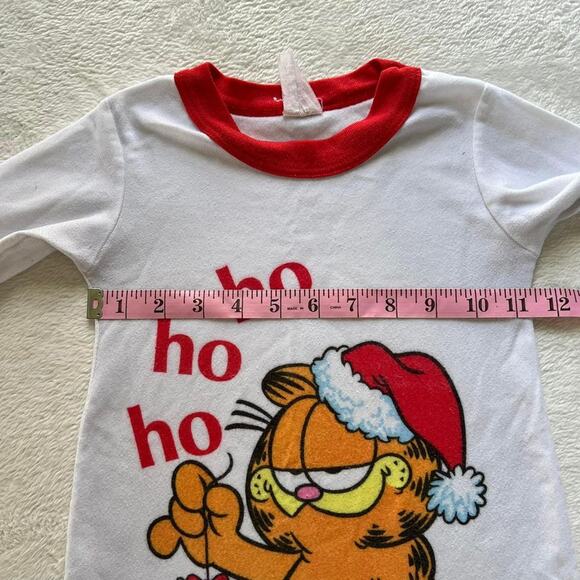 Vintage Bates-jama Garfield Christmas Nightgown size 3T 1978 Ho Ho Ho - Picture 5 of 7